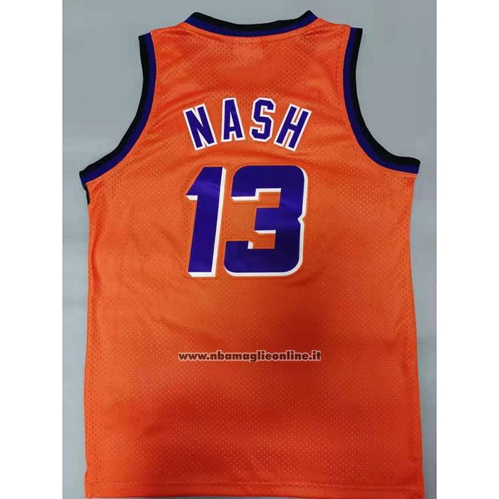 Maglia Phoenix Suns Steve Nash #13 Mitchell & Ness 1996-97 Arancione